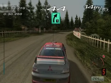 Sega Rally 2006 (Japan) screen shot game playing